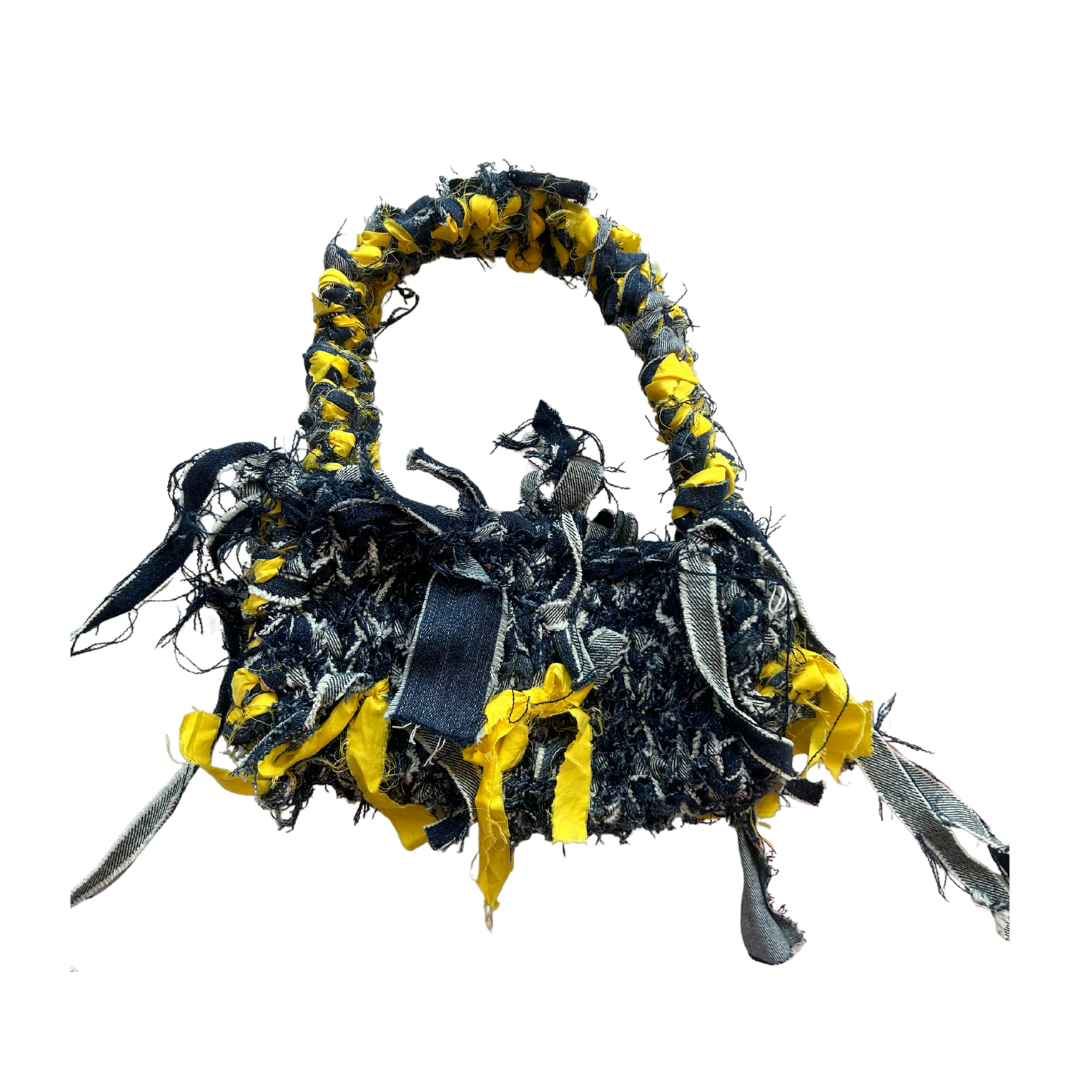 Blue & Yellow Trash Bag