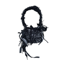 Black Denim Trash Bag
