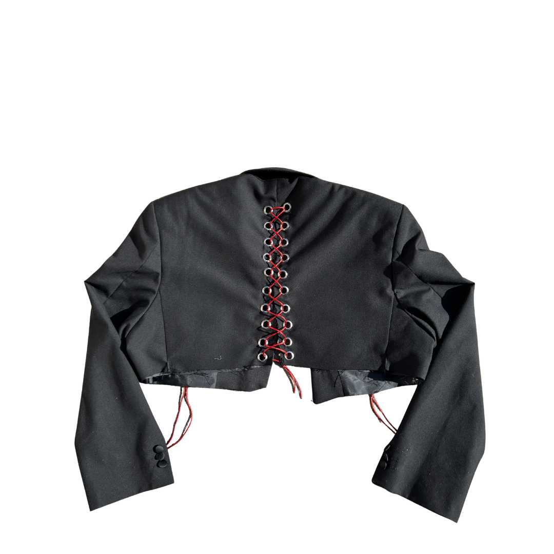 Black & Red Corset Blazer
