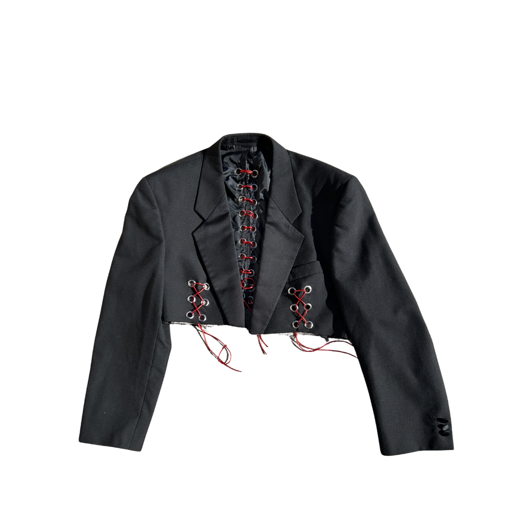 Black & Red Corset Blazer