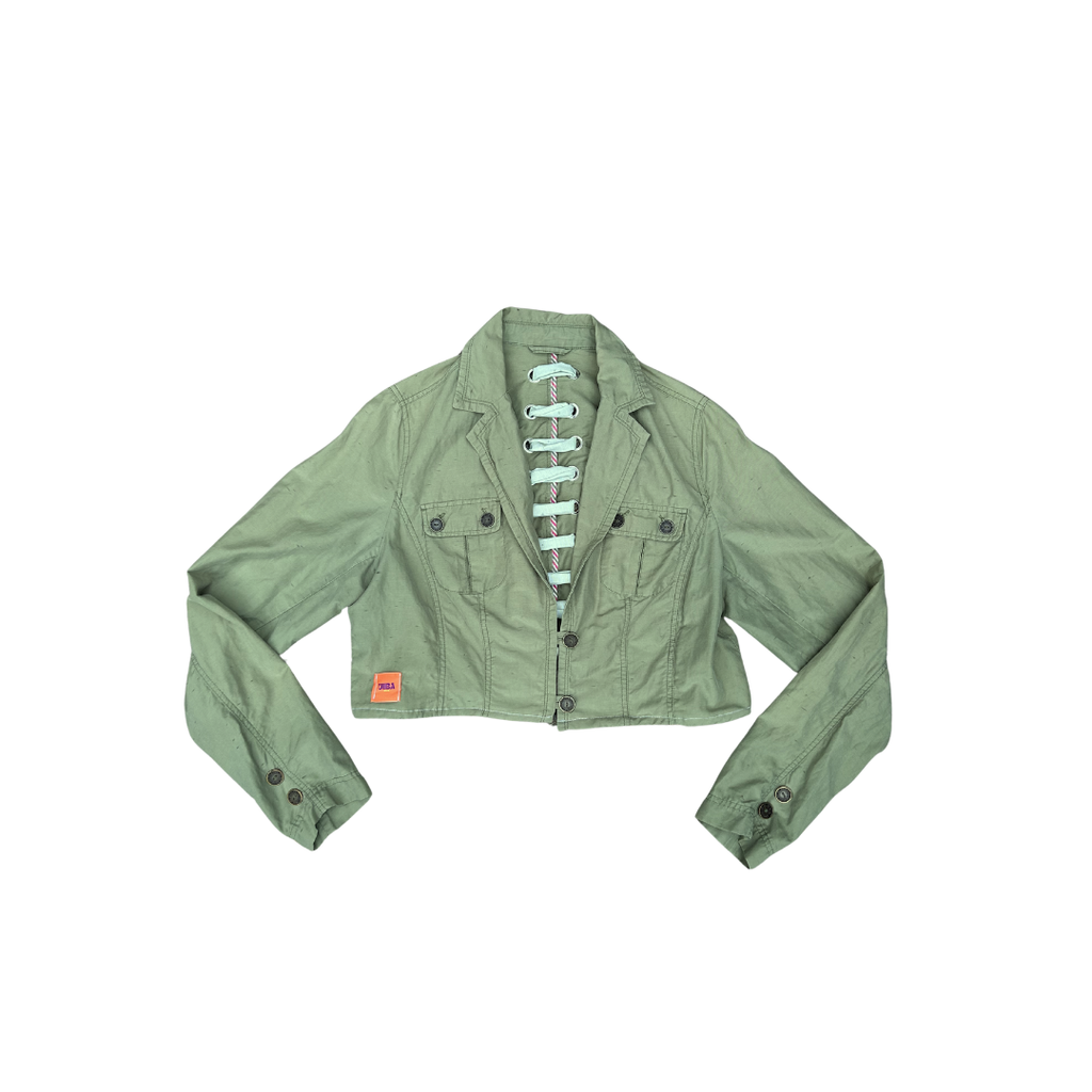 Green Corset Spring Jacket